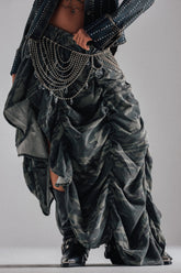 LETS CHANGE IT UP RUCHED MIDI SKIRT IN CAMO