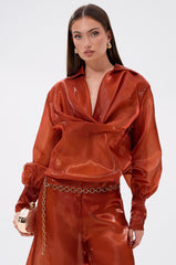 FEELING FREE CHIFFON BLOUSE