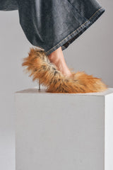 AZALEA WANG JAMEECK TAN FUR PUMP
