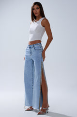 ESSENTIAL RELAXED FIT BLING DENIM JEANS