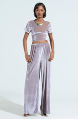 FEELS GOOD WIDE LEG VELVET PANT