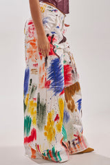 PAINTED ON RELAXED DENIM PANT