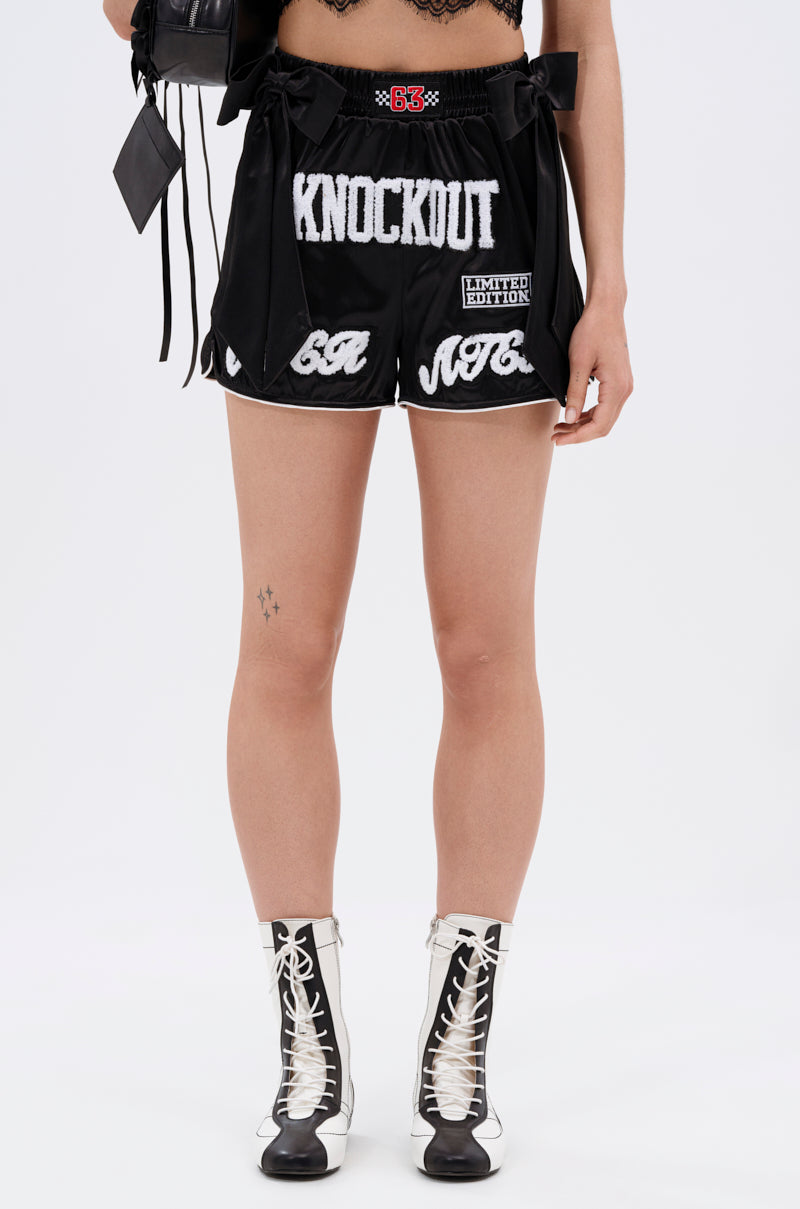 LETS FIGHT SATIN SHORT