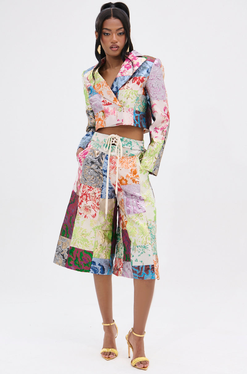MIXED FEELINGS BROCADE BLAZER