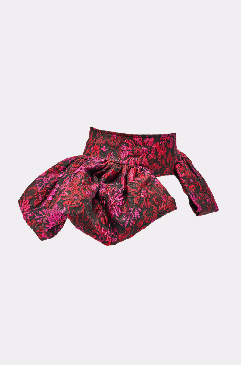 NIGHTLY FLORAL PEPLUM BELT