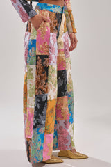 LOLITA PATCHWORK BROCADE TROUSER