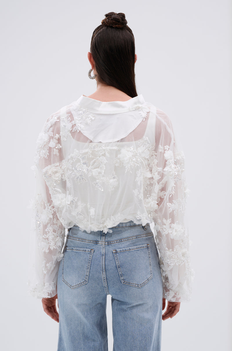 PRETTY THING EMBELLISHED BOMBER