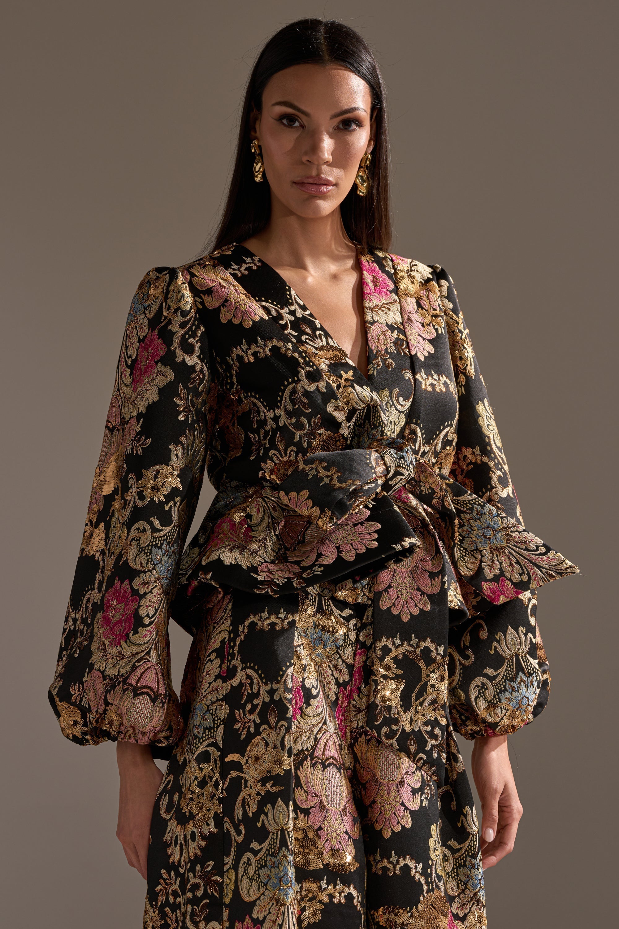 LUXE ENERGY BROCADE BLOUSE