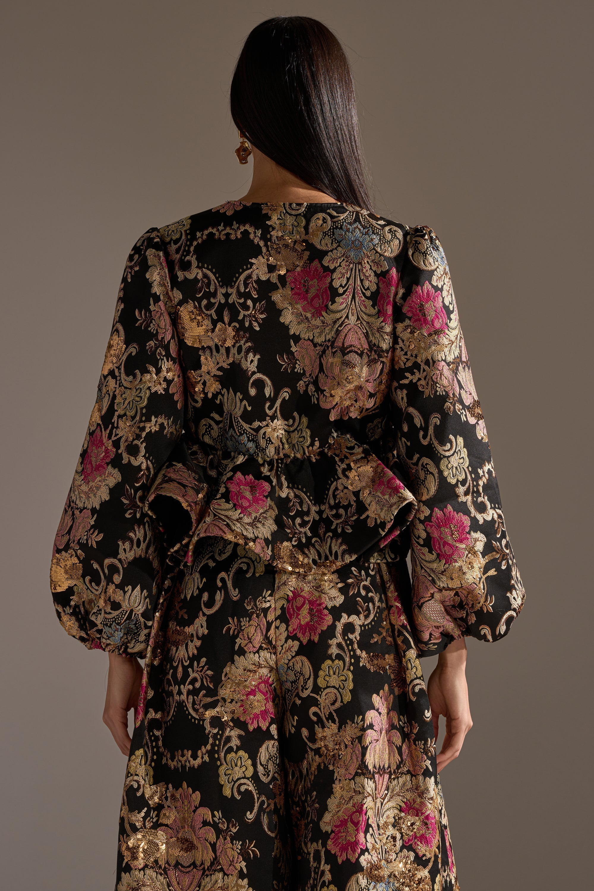 LUXE ENERGY BROCADE BLOUSE