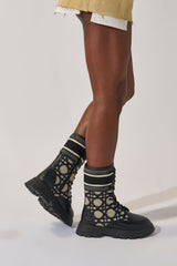 AMADA CANVAS PRINT COMBAT BOOT