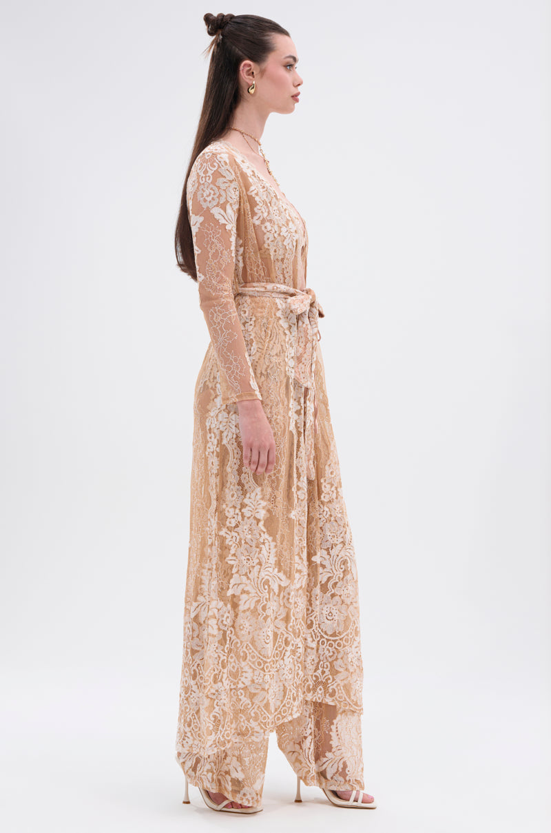 RESORT VIBES LONG LACE CARDIGAN