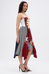 LIGHTS OUT PATCHED UP JERSEY CORSET