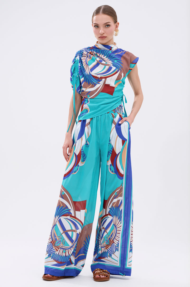 ASHTIN PRINTED BLOUSE
