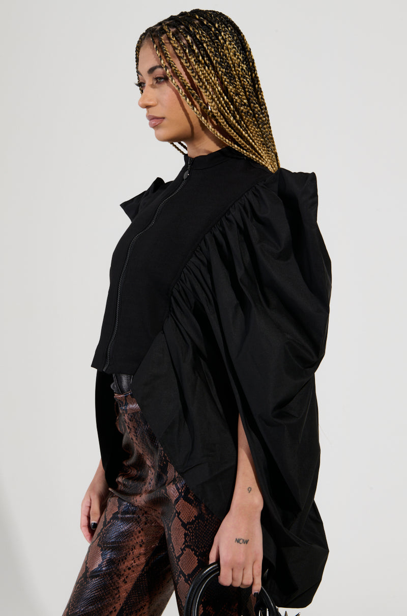 NOUVEAU RICHE EXAGGERATED SLEEVE BOMBER