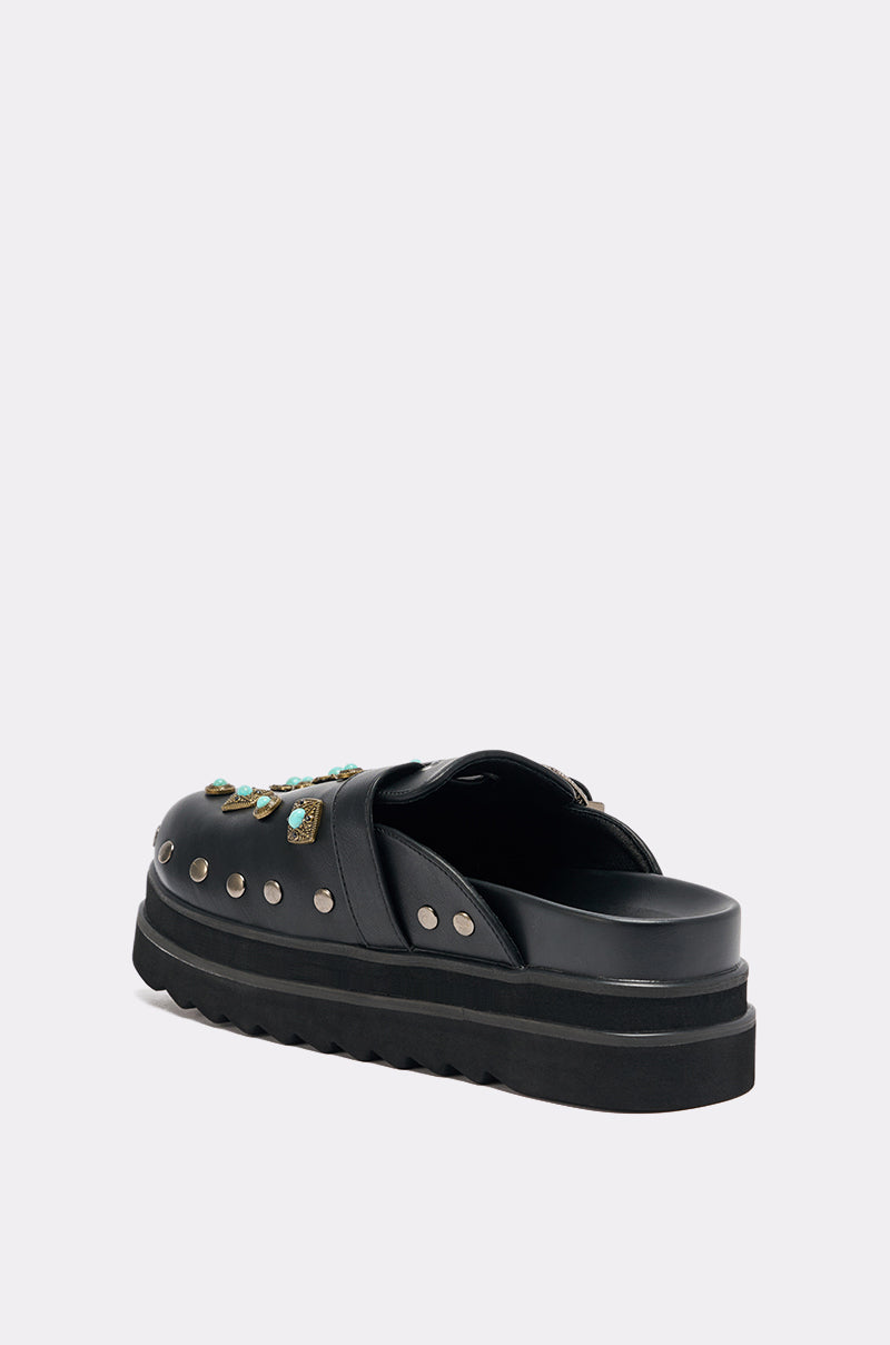 AZALEA WANG MAVIS FLAT EMBELLISHED CLOG