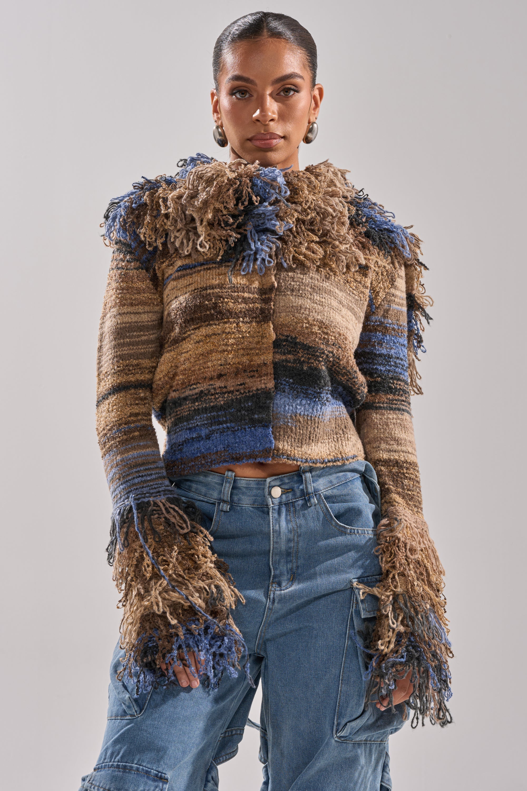 ALWAYS ON MY MIND FRINGE SWEATER