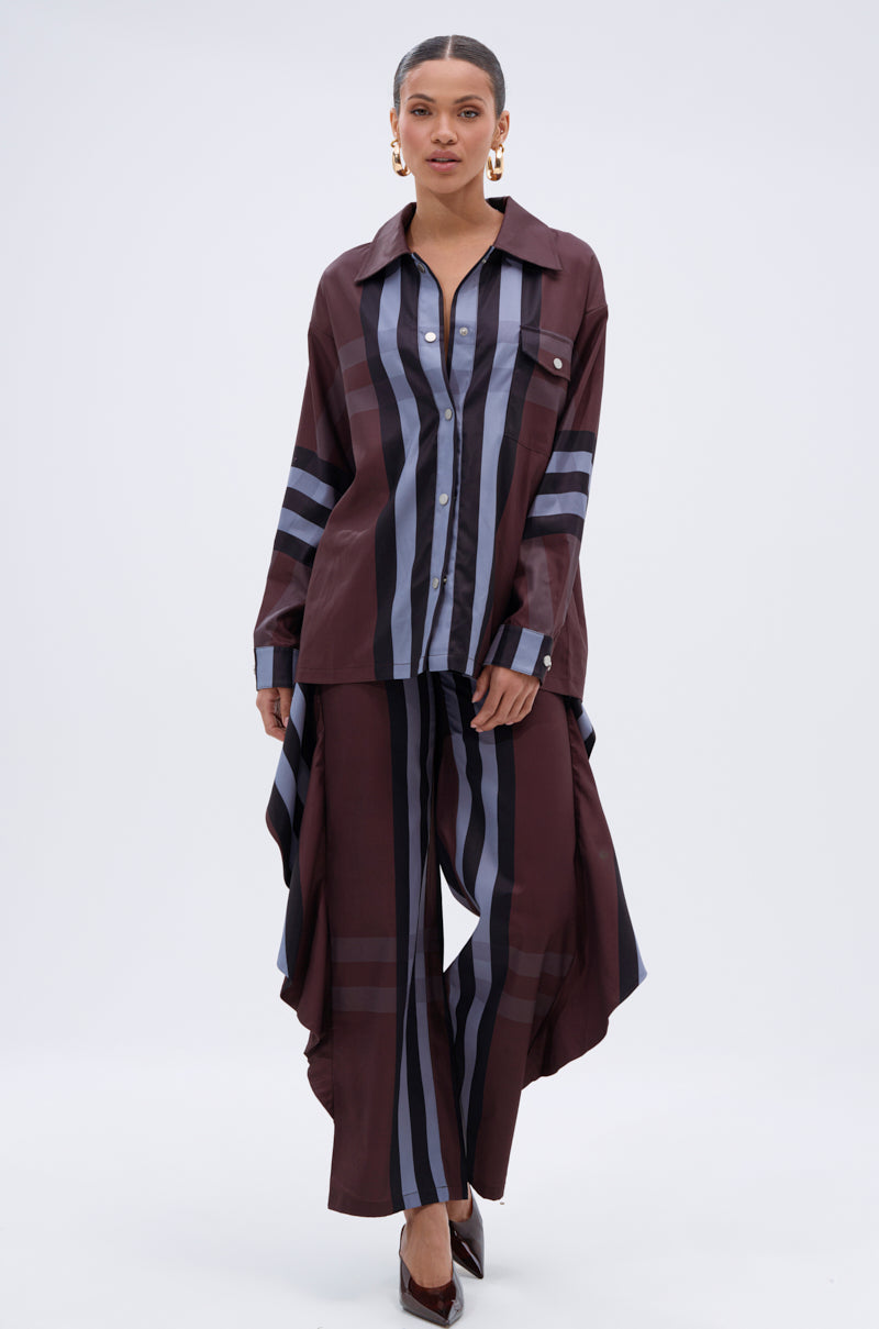 LUXURY LIFE PLAID BUTTON DOWN