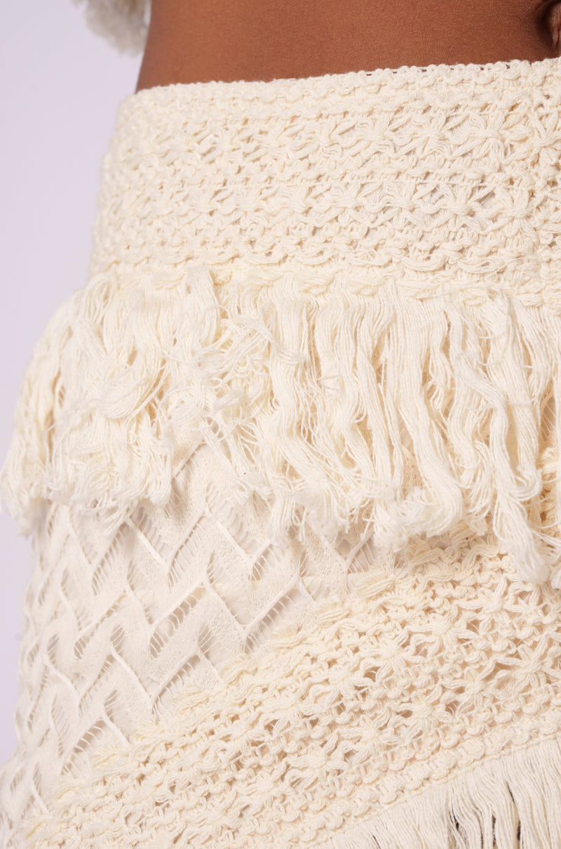 ON THE FRINGE SKIRT