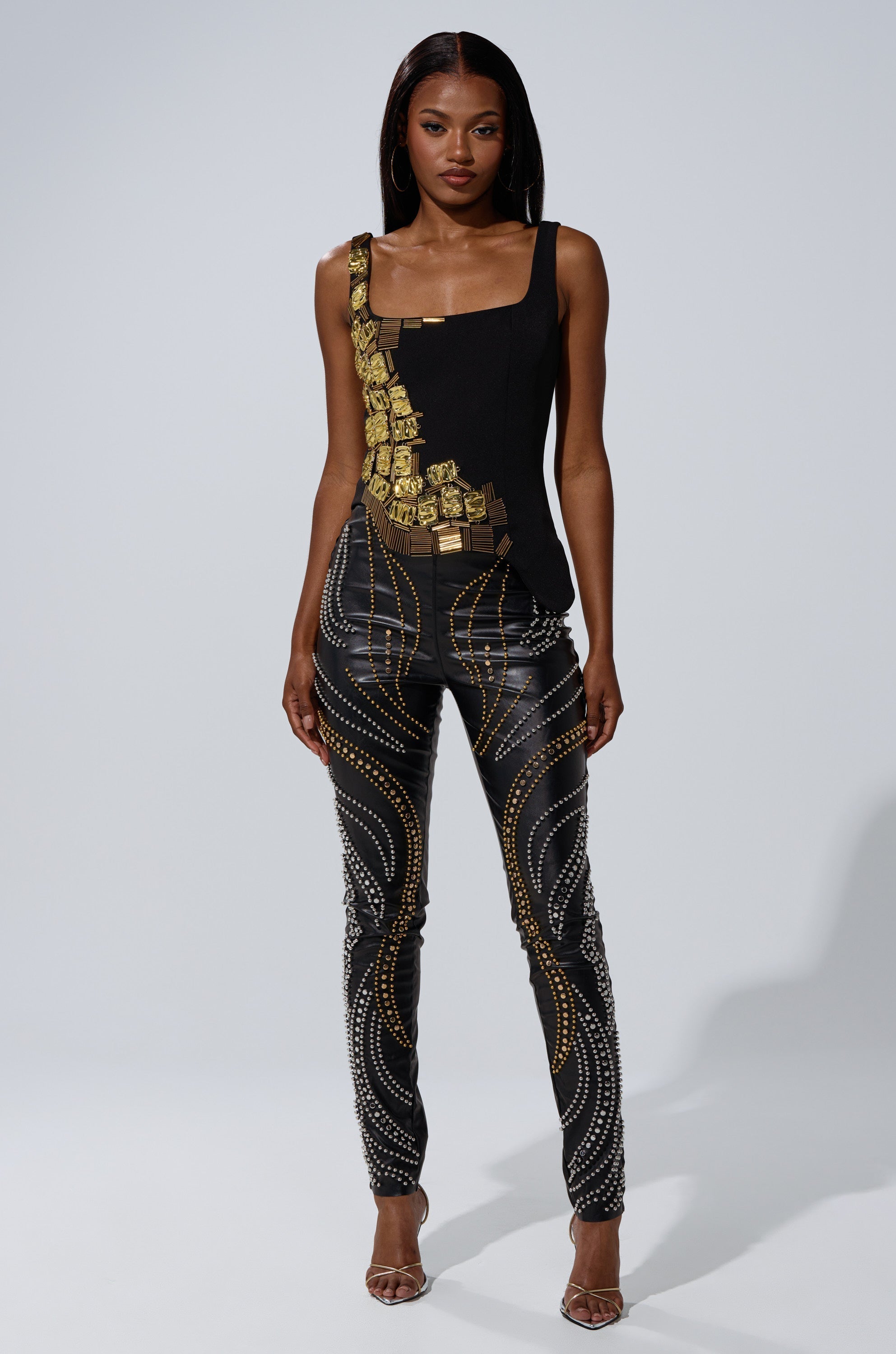 HAND BEADED LUX BLOUSE