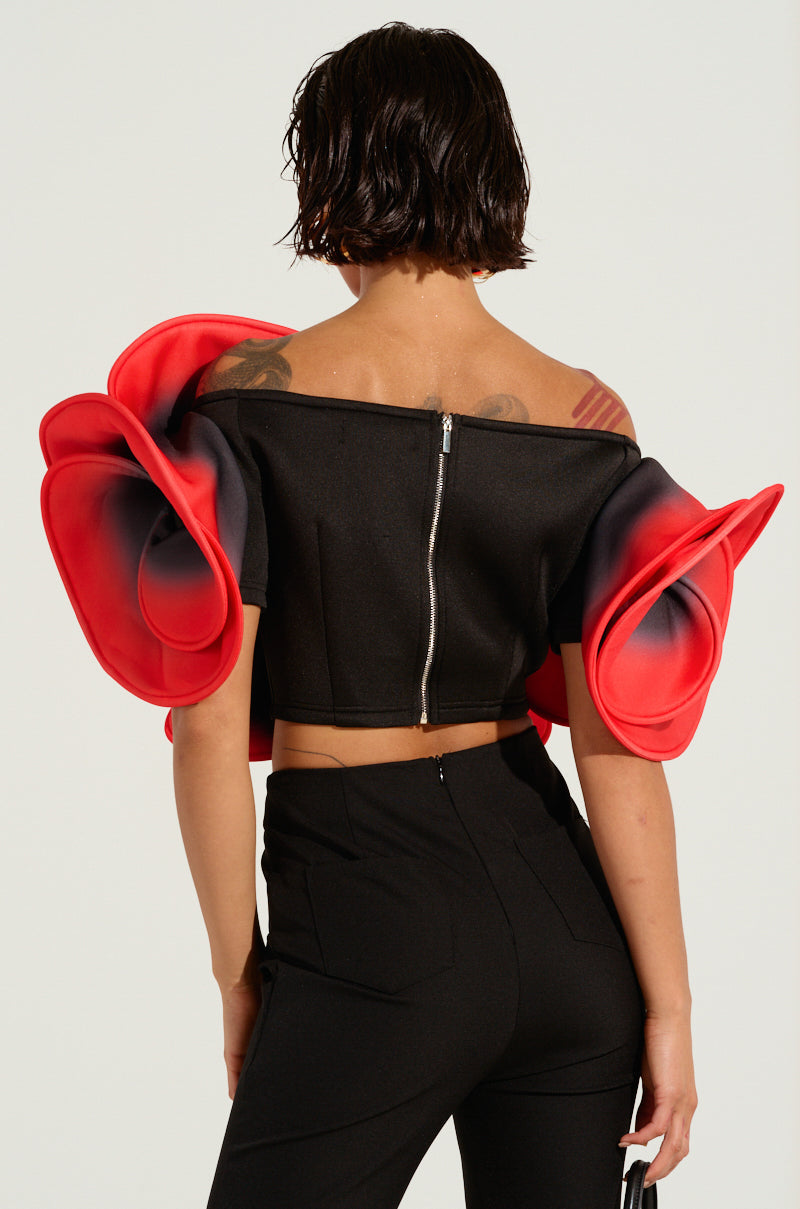 PRETTY GIRL ROSE TOP