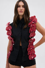 ROSE PETALS BUTTON DOWN