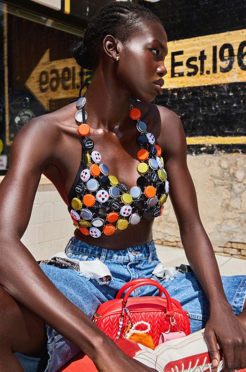 BOTTLE CAP BRALETTE