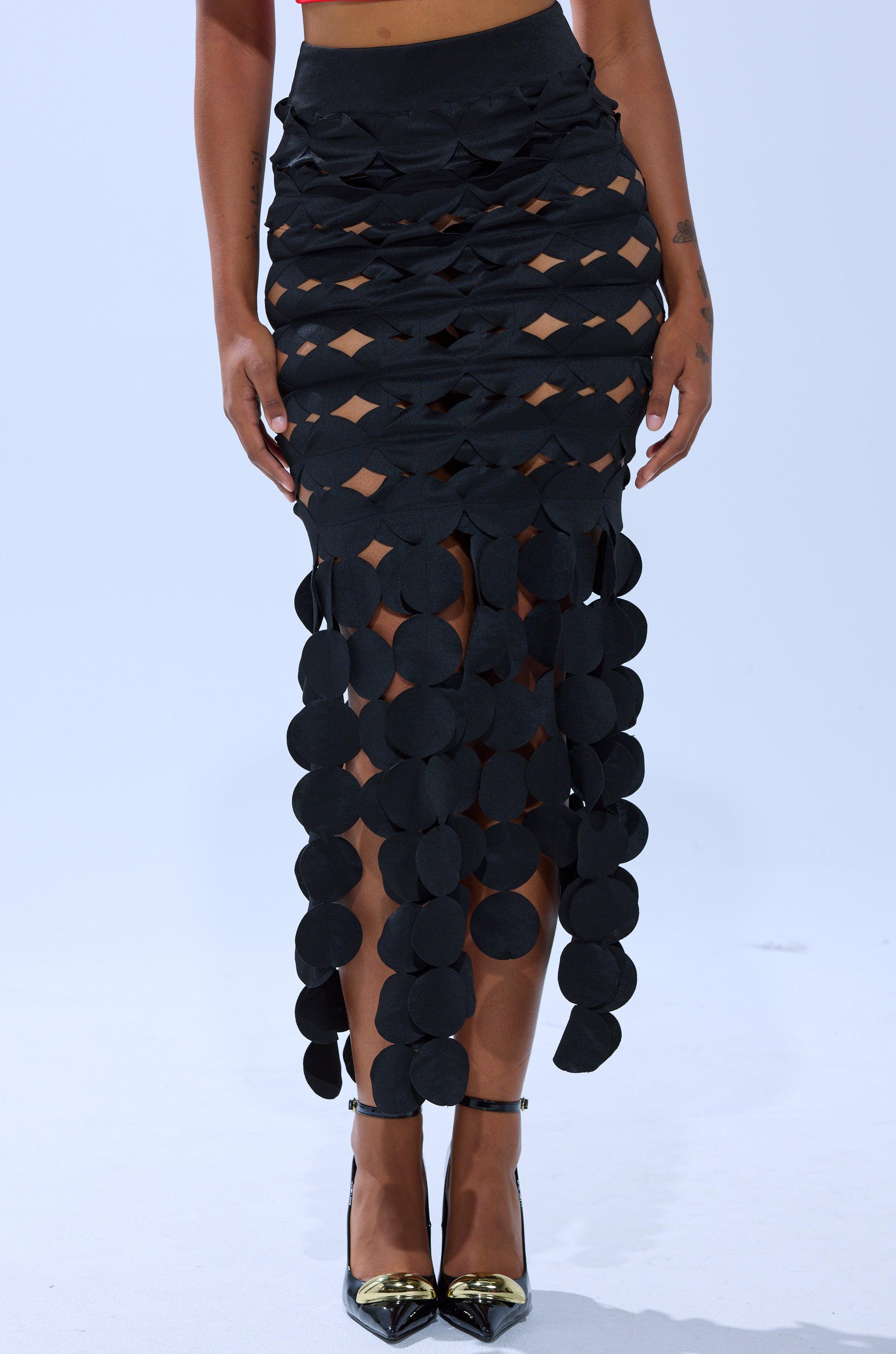 LOOKING FOR ME CIRCLE CUTOUT SKIRT