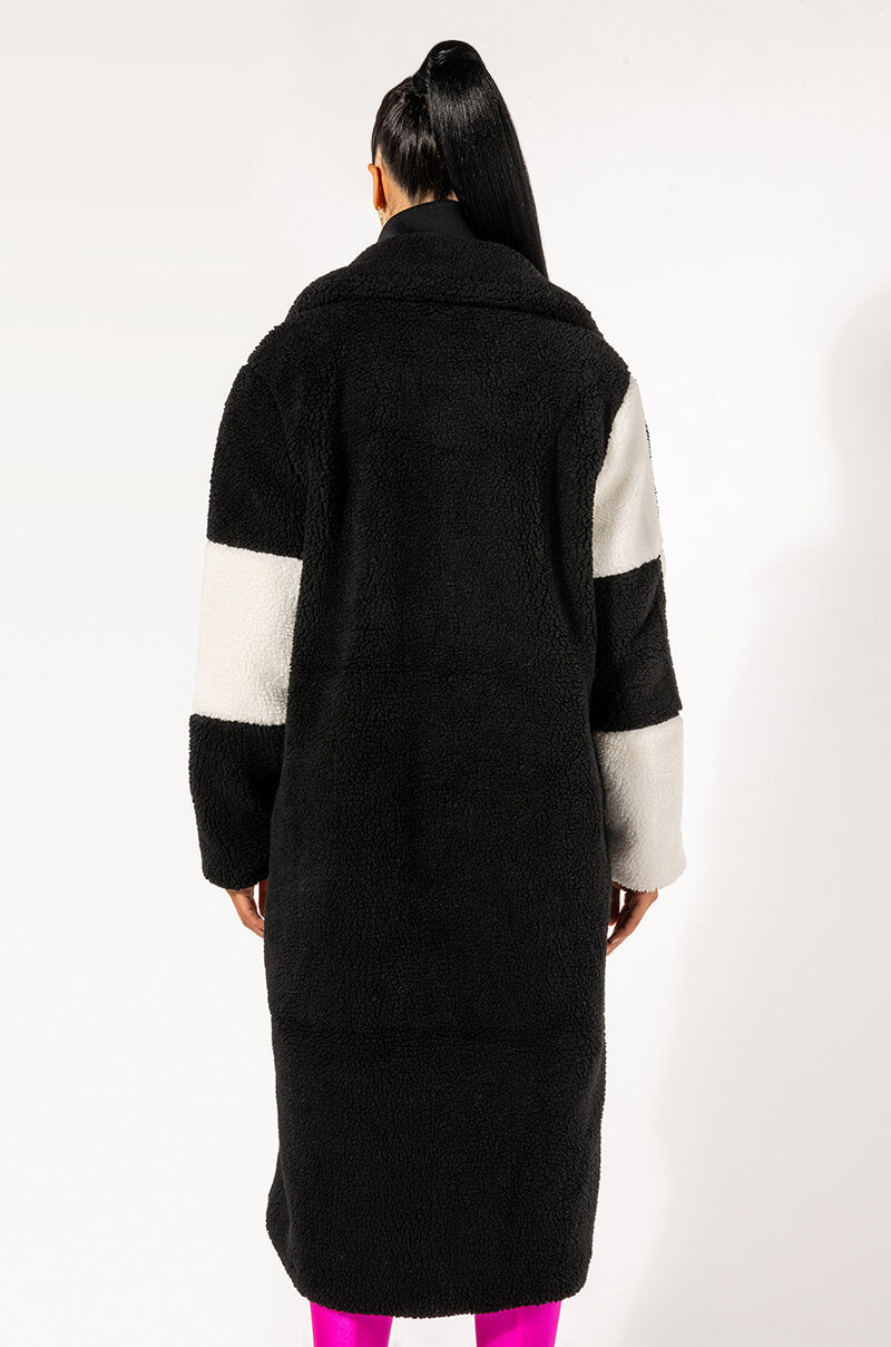 CHECK IT LONG TEDDY TRENCH