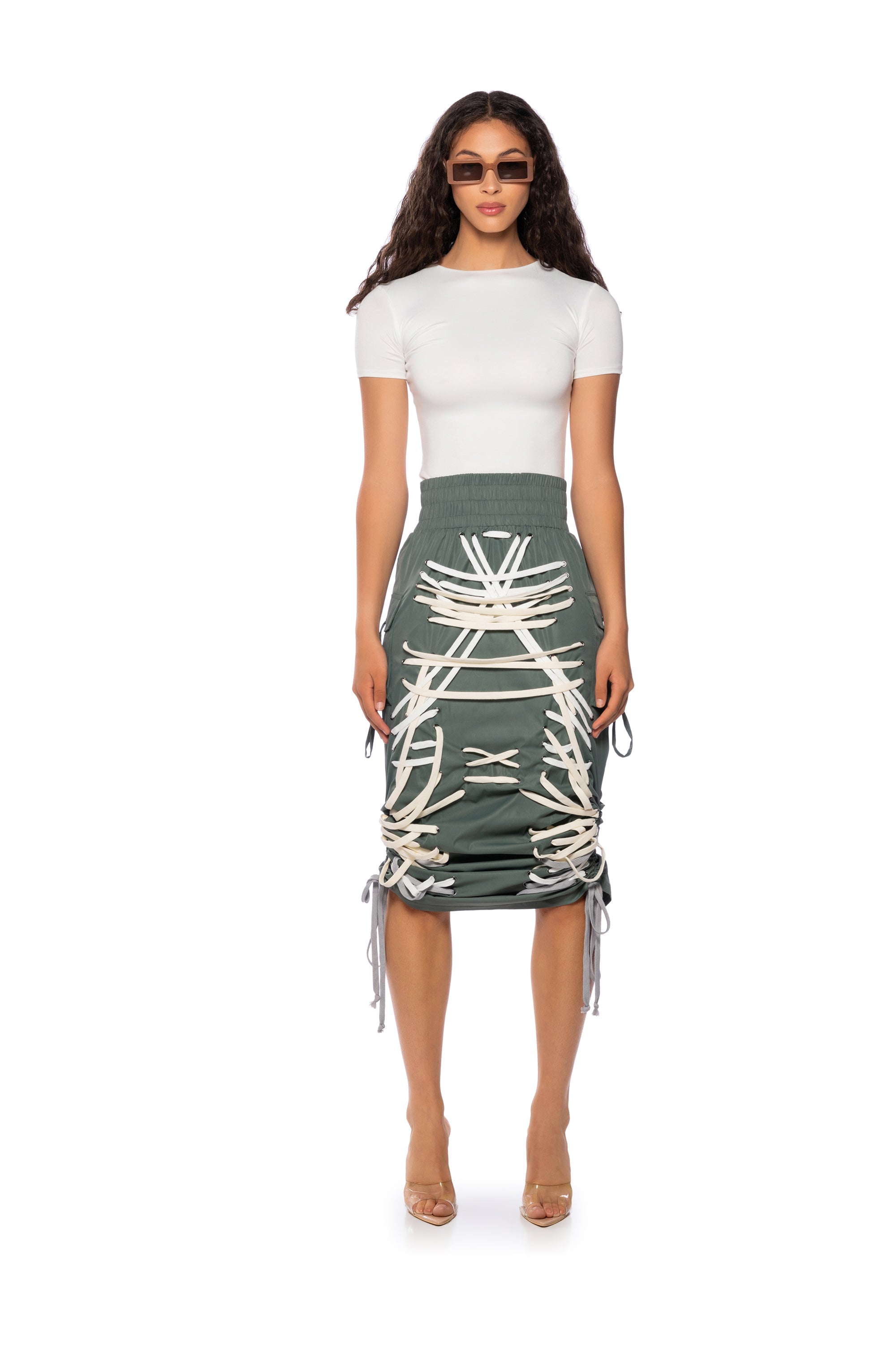 BRIELLE TIED UP MAXI SKIRT