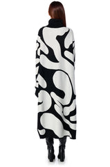 GROOVY BABY SWEATER HIGH LOW MINI DRESS