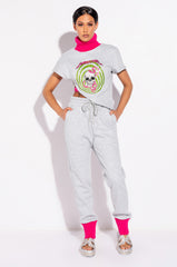 HARD POP OF COLOR SKINNY JOGGER