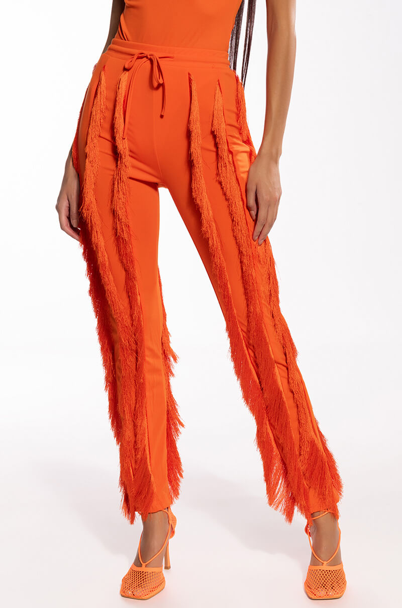 JOSEFINA FRINGE DETAIL JOGGERS