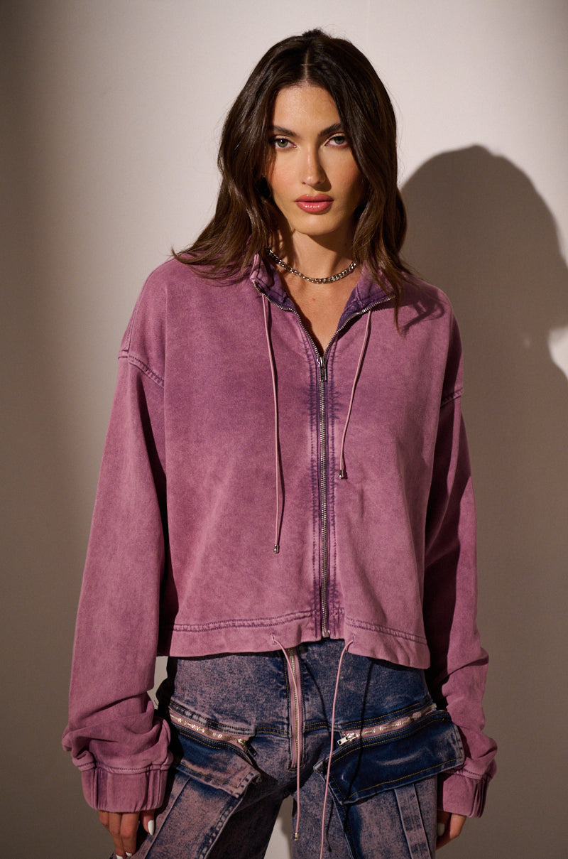 JUST WANNA ROCK ZIP UP SWEATSHIRT