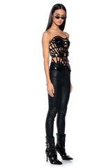 KARMA VINYL CORSET TOP