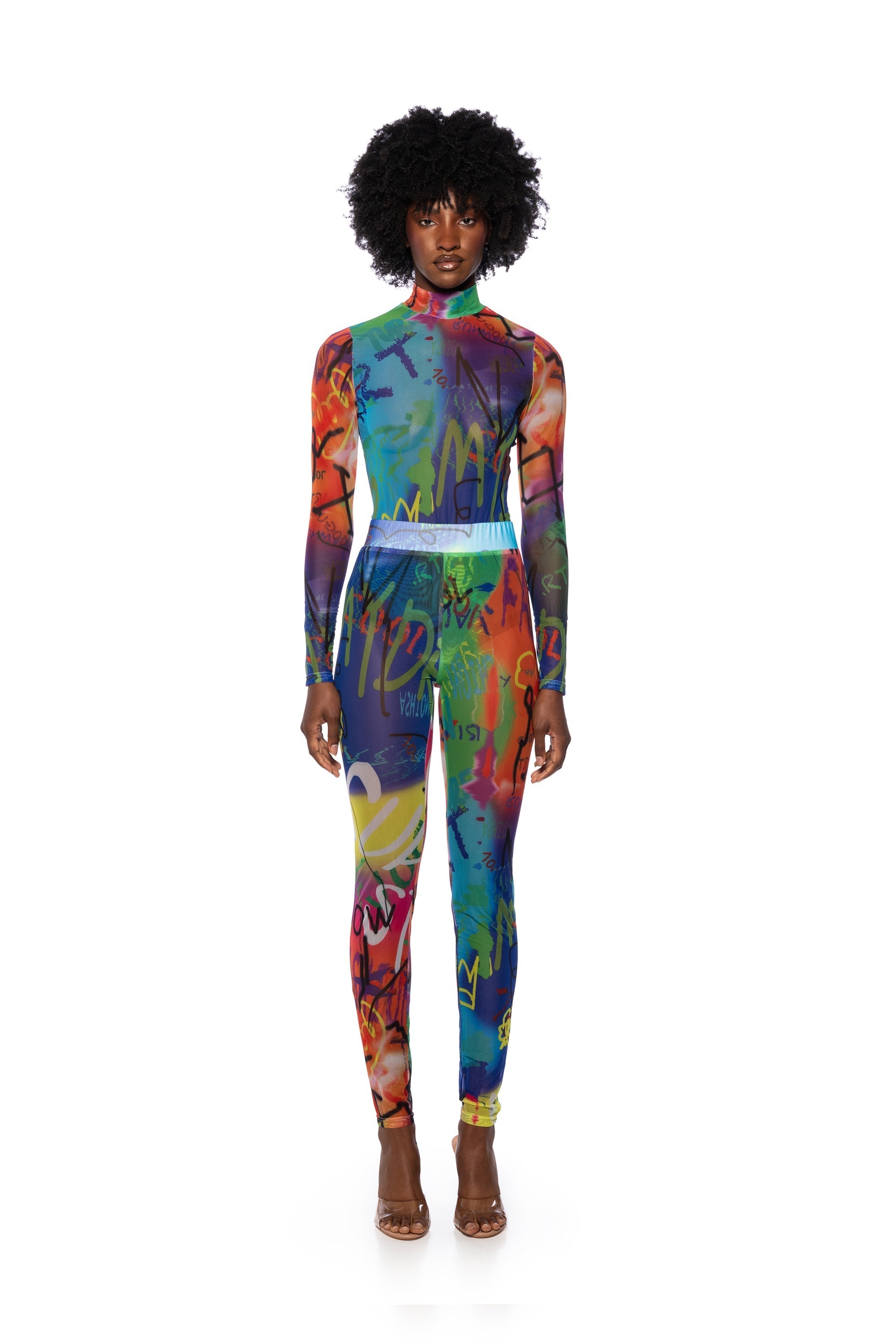 MIND GAMES HIGH WAISTED MESH LEGGING