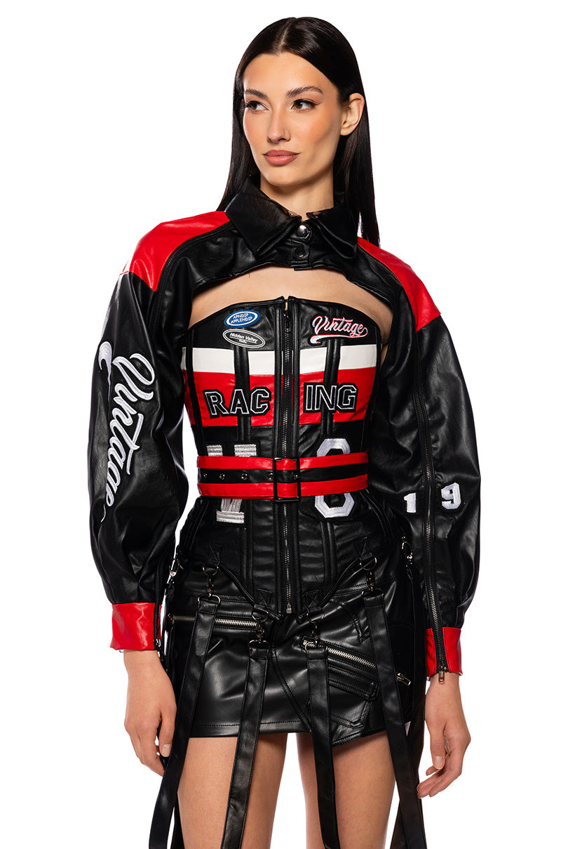 RACING PU CORSET